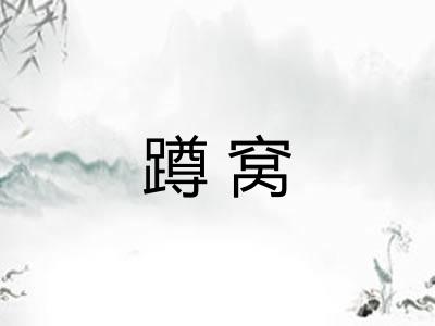 蹲窝